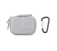 Tuvzylory BRDRC Carrying Case for DJI OSMO Action 5 Pro/4/3, Portable Storage Bag for GoPro 13/12/11/10/9/Insta360 Ace Ace Pro, PU Hard Shell Travel Case with Carabiner Kit Accessories (Gray)