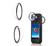 Tuvzylory Lens Protector Compatible with Insta360 X6, 10H Tempered Glass Cover, HD Optical Multi-layer Coating Fog Resistant, Scratch Resistant Cap for Action Camera