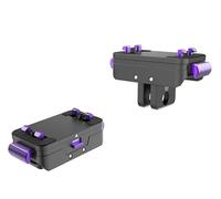 Tuvzylory Magnetic Mount Compatible with Insta360 Panoramic & Ace Series Cameras, Quick-Release, Portable Multi-Function Adapter Bracket (Purple)