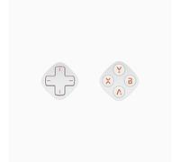 Tuvzylory Mechanical Keys Compatible with MANGMI Pocket Max, Tactile Feedback, D-Pad & ABXY Set, Plug-and-Play, Durable Switches (White Buttons)
