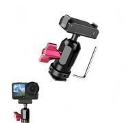 Tuvzylory Multi-Angle Magnetic Base Compatible with DJI Osmo Action 6, Nano, Cold Shoe & 1/4 Dual Port Adapter, Adjustable Camera Mount for Video Creators (Cold Shoe Interface Version)