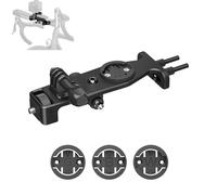 Tuvzylory Odometer Stand Compatible with Insta360/DJI Action Cameras, Aerospace Aluminum Bike Mount, 1/4" Thread, Universal Handlebar Fit (Independent Handlebars)