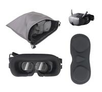 Tuvzylory Protection Kit Compatible with DJI NEO 2 N3 Flight Goggles, 3-in-1 Kit, Waterproof Storage Pouch, Lens Dust Cover, Tempered Glass Protector, Anti-Scratch, Lightweight