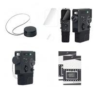 Tuvzylory Protection Kit Compatible with instax Mini EVO, Leather Lens Cap + Screen Protector Combo (Gray)