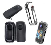 Tuvzylory Protective Kit Compatible with Insta360 X4 Air, Metal Quick-Release Cage Hard Shell Carrying Case Shockproof for Outdoor Action Shooting