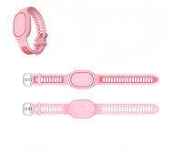 Tuvzylory Silicone Wristband Compatible with Xiaomi Tag, Shockproof Waterproof Protective Cover for Anti Lost Tag (Pink)