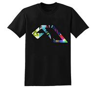 tuweisen Anjunabeats Rainbow Fashion T Shirt for Men Black M