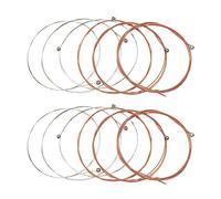 tuwiwol 12 Pieces Guitar Strings Anti-Rust Alloy Wire Pure Universal Parts Brass Bright Tone String Set Experts Beginners