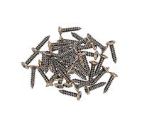 tuwiwol 50pack/lot Musical Instrument Accessories Metal Screws For Electric Guitar Pickguards And Bass Scratch Plates, Bronze 2.5x12mm, 50 pcs