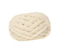 tuwiwol Ample Size Super Bulky Yarn Knitting Cozy Winter Items Soft Comfortable Length 6m for Various Projects Crocheting Cushion Rug Making Tapestry Hand Knit, Beige, 25.6 m