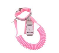 tuwiwol Baby Safety Traction Rope Anti-Loss Wristband Prevent Loss Anywhere and Continuous Pulling Anti Loss Strap, Light Pink Fixed, 1.5 m