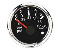 tuwiwol Boat Oil Pressure Gauge Meter High Precision With Alarm Signal Waterproof Durable Performance Wide Voltage Compatibility Waterproof Oil Pressure Gauge Boat Yacht