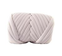 tuwiwol Chunky Wool Yarn for Soft Handmade Pillow Craft Gift DIY Home Decor Project Rugs Cowls and Knitting Projects Hats, Beige, 2.5cm