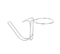 tuwiwol Desktop Ice Bucket Stand Reliable Holder For Wine Champagne With Stable Base Enhancing Home Bar Experience Bucket Holder Stainless Steel Champagne Bowl Rack, Silver, L