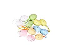 tuwiwol Easter Decorations Tree Ornament Multicolor Innovative Toward Happy Easter Kids Gifts Which Is Environmentally Friendly Speckled Eggs Basket Toys Adults Kids Gift, Style A