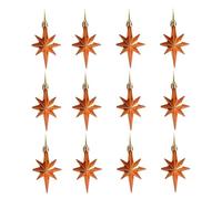 tuwiwol Gift Box Pendants Holiday Party Decorations Christmas Star Ornaments Decorative Pendant Nordic Festive Elements Festive Atmosphere Christmas Stockings Walls, Bronze Color, 5.5x8cm