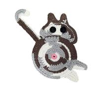 tuwiwol Knitted Cats Drink Coaster Set Lightweight Kitten Butt Placemat For Restaurant Crochet Cup Mat Easy To Clean Cat Coasters Insulated Fun Cute Cat, brown