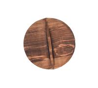 tuwiwol Large Handle Wooden Drop Lid Pot Cover As Kitchen Gadget Enhancing Safety And Heat Resistance For Easy Cooking Kitchen Skillet Cover Frying Gadget, Brown, 24CM