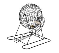 tuwiwol Manual Turntable Bingo Cage Machine Board Fun For Family Tabletop Game Nights DesignBingo Cage With Clear Reflects Fair And Equitable Results. Is