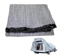 tuwiwol Reflective Shade Tarpaulin Shadow Network Car Cover For Plants And Dogs Aluminium Shade Net With Eyelets 80 UV Aluminum, 3 * 4 m