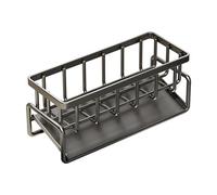 tuwiwol Storage Tool Drain Basket Scratch-Resistant and Waterproof Carbon Steel Rabbit Perforated Kitchen Storage Rack No Burrs, Gray rodless