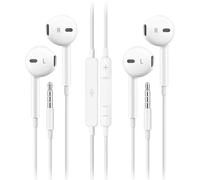 Tuwonwa 2 PCS Earphones wired, In-Ear Headphones with Microphone and Noise Cancelling, Stereo Sound Wired Earbuds with Volume, USBC Earphones