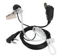 Tuwonwa Walkie Talkie Earpiece, Walkie Talkie Headset, Covert Acoustic Tube Security Bodyguard Earpiece Headset PTT Mic, Compatible with 2 Pin Radios CP040 DP1400 GP68 and More, Ear Pieces for Radio