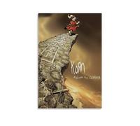TUWQYEQ Rock Band Korn Follow The Leader Poster Wall Art Aesthetic Canvas Cover Poster Vintage Painting for Rooms 12x18inch(30x45cm) Unframe-style