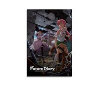 TUWQYEQ The Future Diary(4) Poster Wall Art Aesthetic Canvas Cover Poster Vintage Painting for Rooms 16x24inch(40x60cm) Unframe-style