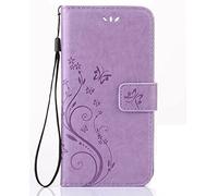 TUWZID Case for iPhone SE Wallet Case for Women,iPhone 7 Case,iPhone 8 Wallet Case Leather iPhone SE Case with Card Holder for iPhone SE2020/7/8/SE2022 3rd Generation 4.7 inch (B Light Purple)