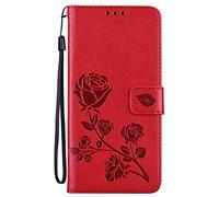 TUWZID Case for iPhone SE Wallet Case for Women,iPhone 7 Case,iPhone 8 Wallet Case Leather iPhone SE Case with Card Holder for iPhone SE2020/7/8/SE2022 3rd Generation 4.7 inch (A Red)