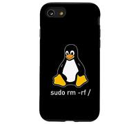 Tux Linux Penguin - sudo rm -rf/computer science computers Case for iPhone SE (2020) / 7/8