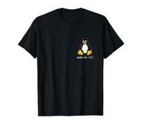Tux Linux Penguin - sudo rm -rf/Computer Science Computers Value Graphic T-Shirt, Men, Black, L