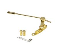 TUXCAXI Electric Guitar Bridge Stop Bar Tailpiece Maintains High Performance With Durable Construction Especially LP Shaped Electric Guitars. Guitar Part Is, Gold, 25x10x4.5cm