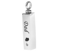 TUXCAXI Keepsake Pendant Ash Urn Pendant Pet Ash Holder Heart Print Casket | Beautiful Jewelry To Honor Love Urn Jewelry Memorial Cremation Remembrance