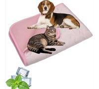 Tuxea Kittra Cooling Mat for Cats, 3 Layer System Instant Cool Non Slip Sweet Dreamed Dog Cooling Mat (Pink,X-Small)