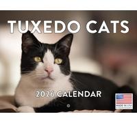 Tuxedo Cat Calendar 2026 Monthly Wall Calender 12 Month | American Made In The USA