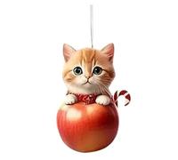 Tuxedo Cat Christmas Tree Ornaments, Black And White Cat Christmas Decorations, Cute Cat Hanging Gift For Halloween & Holiday Decor, Festive Tree Decor Flat 2d Acrylic Ornament