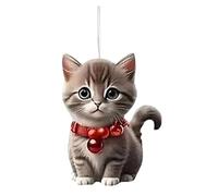 Tuxedo Cat Christmas Tree Ornaments, Black And White Cat Christmas Decorations, Cute Cat Hanging Gift For Halloween & Holiday Decor, Festive Tree Decor Flat 2d Acrylic Ornament