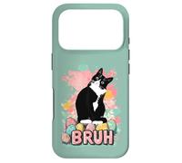 Tuxedo Cat Easter Eggs Bunny Bruh Teens Mom Dad Funny Case for iPhone 17 Pro