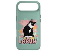 Tuxedo Cat Easter Eggs Bunny Bruh Teens Mom Dad Funny Case for iPhone Air