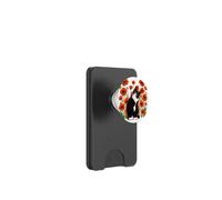 Tuxedo Cat In A Field of Poppies Floral Nature Kitten Lovers PopSockets PopWallet for MagSafe