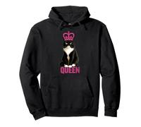 Tuxedo Cat Royalty the Boss and the Queen Royalty Pullover Hoodie