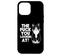 Tuxedo Cat The F You Lookin At Funny Kitten Humor Men Women Case for iPhone 12 Pro Max