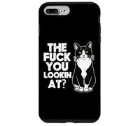 Tuxedo Cat The F You Lookin At Funny Kitten Humor Men Women Case for iPhone 7 Plus/8 Plus