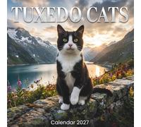 Tuxedo Cats Calendar 2027: 12 Elegant Black & White Feline Portraits