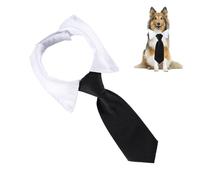 Tuxedo Dog Collar - Stylish Retro Cute Lightweight Outfit | Dog Bowtie Collar Bandana - for Walking Wedding Valentine's Day Parties Outdoor Formal Pet