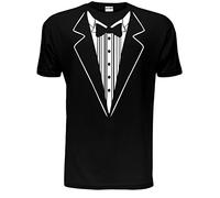 Tuxedo Fancy Dress Funny Mens T-Shirt Unisex Medium Black, Black, Unisex Medium - 38 inch Chest