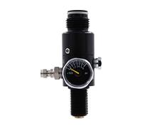 TUXING 4500PSI Paintball Air Tank Regulator & Valve Guage, Durable Aluminum Paintball Regulator,for Industrial(Inlet 4500psi, Outlet 2200psi),5/8-18UNF