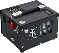 TUXING 4500Psi Pcp Air Compressor | 30Mpa 300Bar High Pressure Air Pump | Oil/Water-Free | Powered by Car 12V DC or Home 220V AC with Converter | Pump for PCP Air Rifle,Paintball Airguns